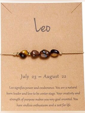 Leo Zodiac Beaded Bracelet ♌️
